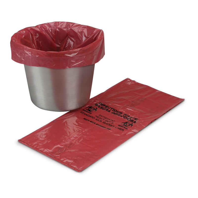 McKesson Kick Bucket Waste Bag, 7 – 10 gallon Capacity, 8 x 12 x 24 Inch (Case of 500)