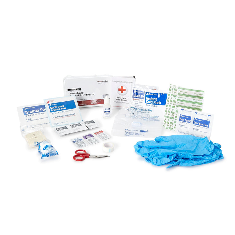 MooreBrand 10 Person First Aid Kit (Case of 12)