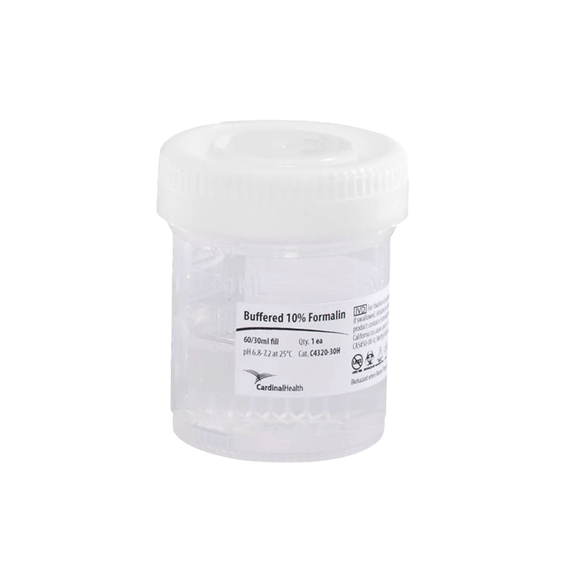 Cardinal Health Prefilled Specimen Container, 30 mL Fill in 60 mL 