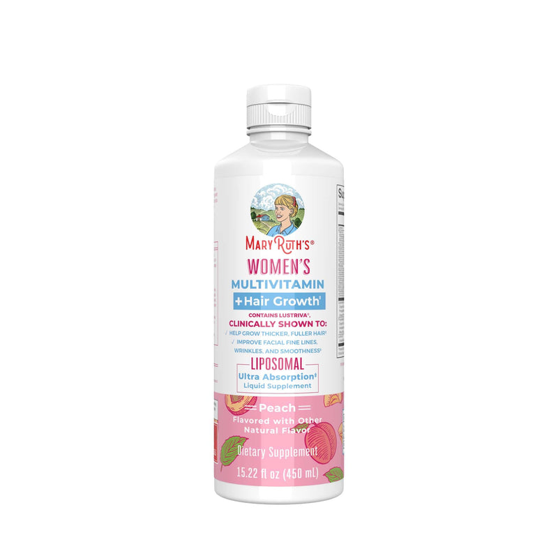 Mary Ruth's Women's Multivitamin + Liposomal for Hair Growth, 15.22-oz. Bottle (Case of 6)