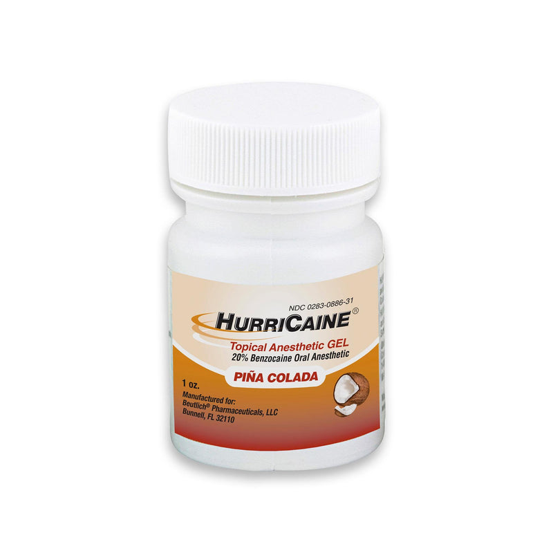 Beutlich Inc HurriCaine Benzocaine Oral Pain Relief, Piña Colada flavor 