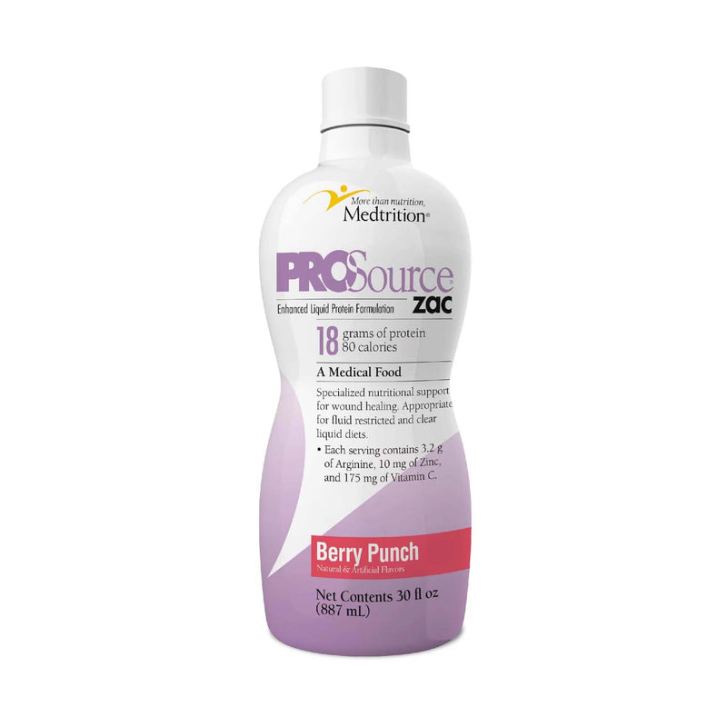 ProSource ZAC Berry Punch Complete Liquid Protein for Medical Food Use, 32-oz. (Case of 4)