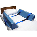 Skil-Care Foam Double Bolster Roll-Control System, 34 x 8 x 7 Inch, Blue (Pair)