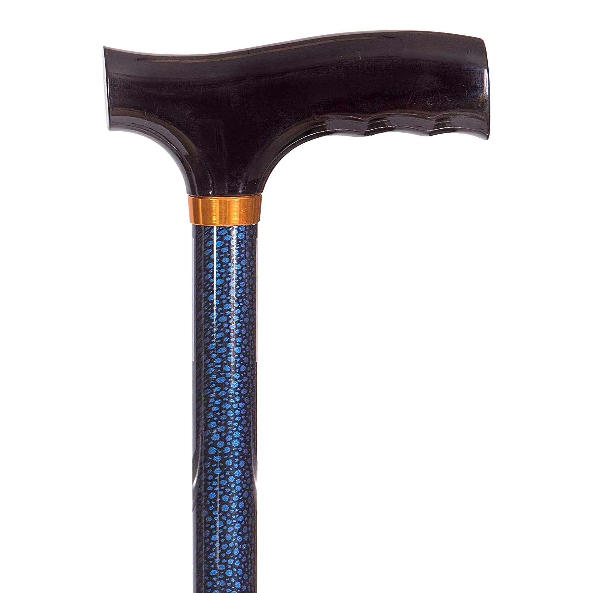 Mabis Healthcare DMI Lightweight Adjustable T-Handle Cane, Blue, 31 – 40 Inch Height 