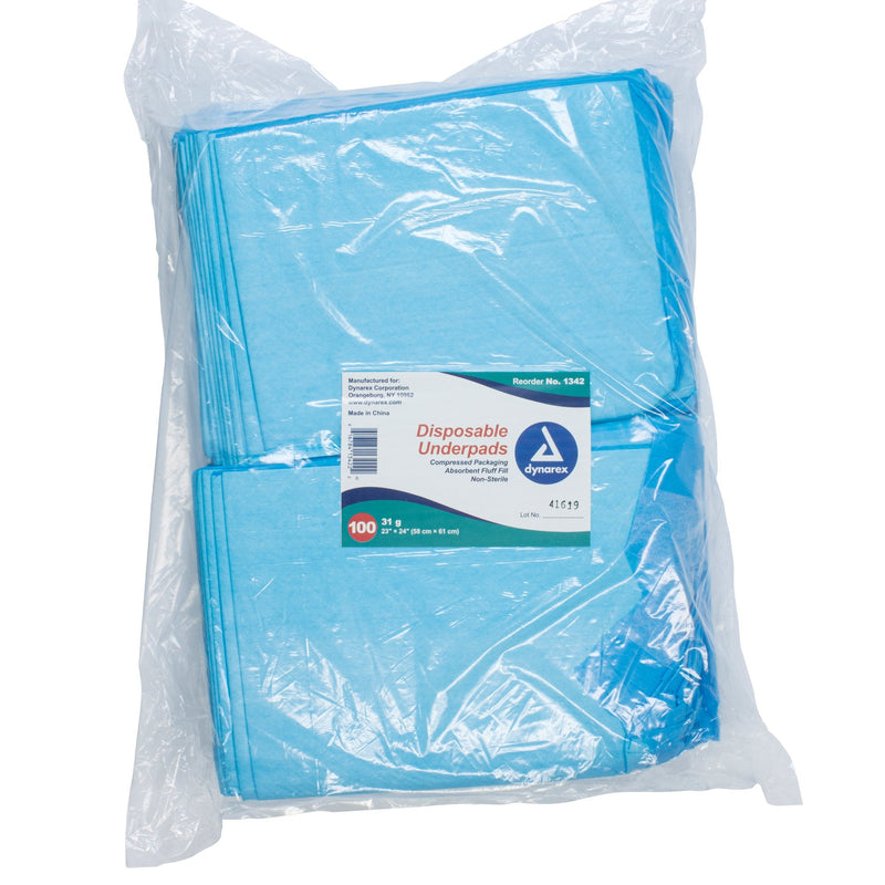 Dynarex Dynarex Absorbent Fluff Fill Underpad, 23 x 24 Inch (200/CS) 