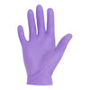 Exam Glove Purple Nitrile Large 100 per Box Sterile Single Nitrile Standard Cuff Length Textured Fingertips Purple Chemo Tested 