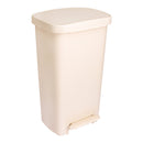 McKesson Brand McKesson Waste Can with Step-On Pedal, Beige, 15.16 x 14.76 x 26.57 Inch