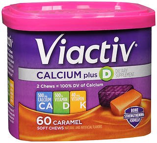 Emerson Healthcare VIACTIV Calcium+ Bone Strengthening Soft Chews Rich Caramel 