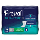 Prevail Daily Male Guards Maximum Bladder Control Pad, 12.5-Inch Length (Case of 180)