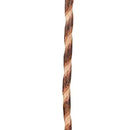 Brazos Iron Bamboo Rustic Walking Stick, 48 Inch Height, Red