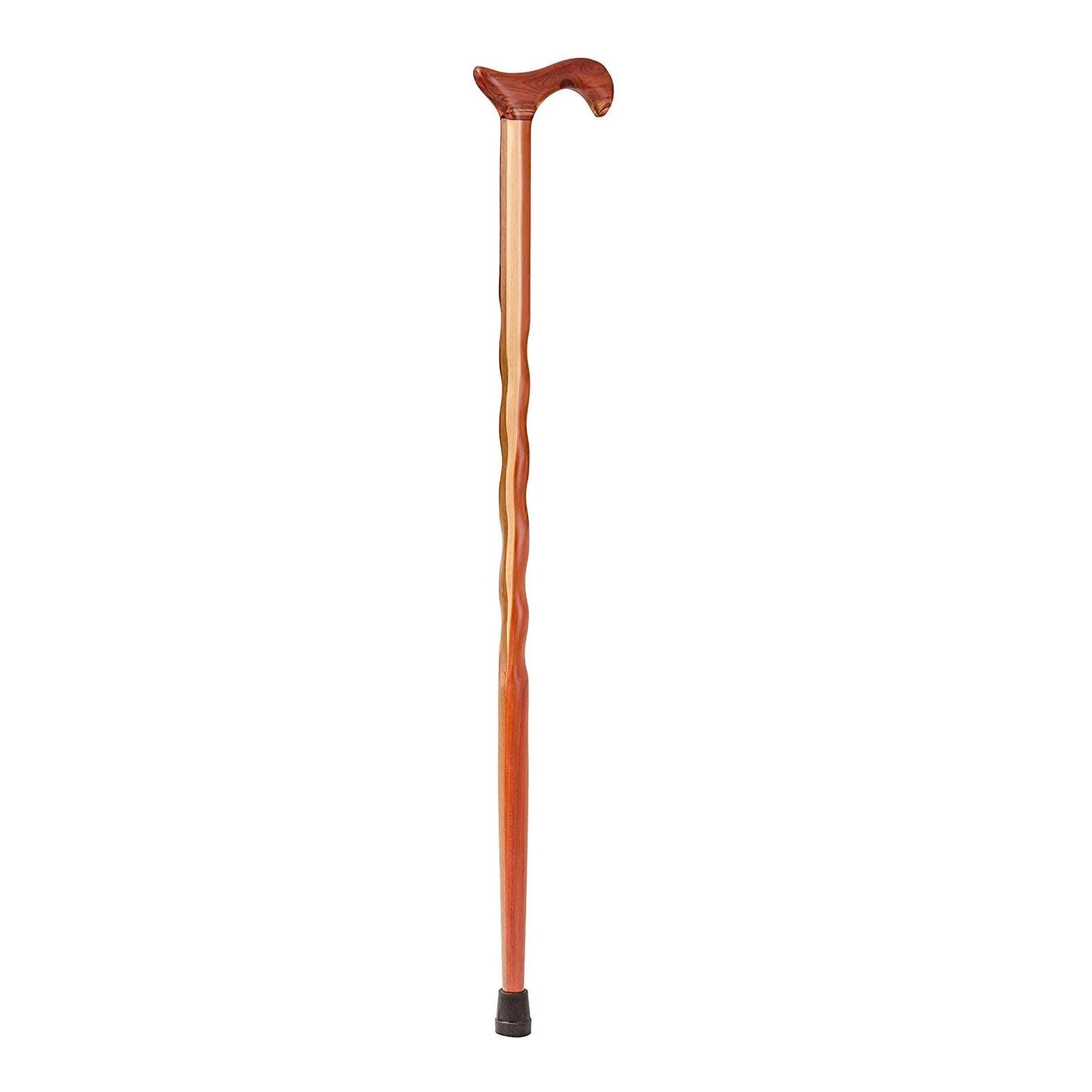 Mabis Healthcare Brazos Twisted Cedar Cane, 34-Inch Height 