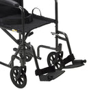 drive Lightweight Steel Transport Chair, 17-Inch Seat Width 