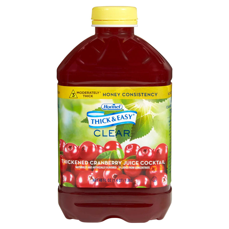 Thick & Easy Clear Honey Consistency Cranberry Thickened Beverage (Case of 6)
