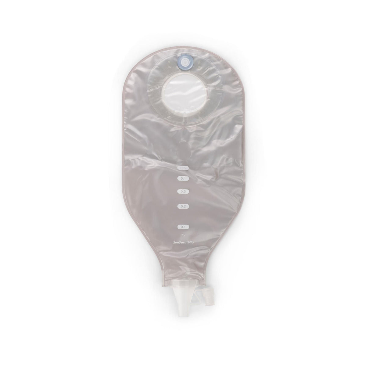 Ileostomy Pouch SenSura Mio Flex High Output Two-Piece System 12-1/2 Inch Length, Maxi Transparent Gray Drainable (Box of 10)