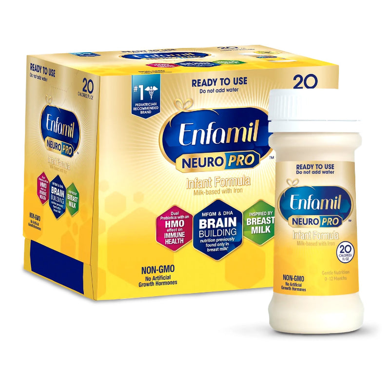 Mead Johnson Infant Formula Enfamil NeuroPro Unflavored 2 oz. Nursette Bottle Liquid Iron (48/CS) 