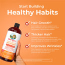 Multivitamin Supplement Mary Ruth's Liquid Morning Multivitamin + Hair Growth Vitamin A / C / D / E 1,010 mcg - 90 mg - 20 mcg - 18 mg Strength Liquid 30 oz. Peach Mango Flavor