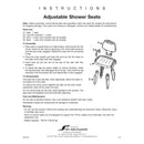 Maddak Adjustable Shower Seat with Arms and Back (Each)