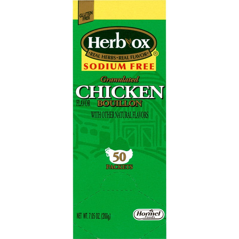 Herb-Ox Chicken Bouillon Sodium Free Instant Broth (Case of 300)