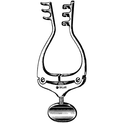 Sklar Jansen Retractor - 4", Semi-Sharp, 3x3 Prongs - 47-2834