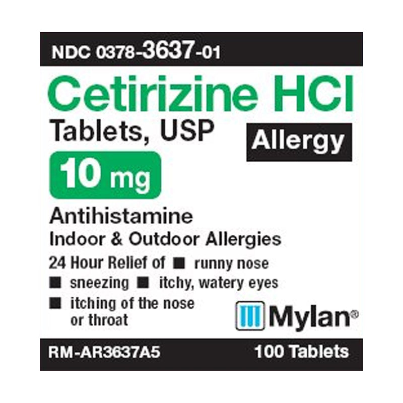 Mylan Pharmaceuticals Mylan Cetirizine HCl Allergy Relief 