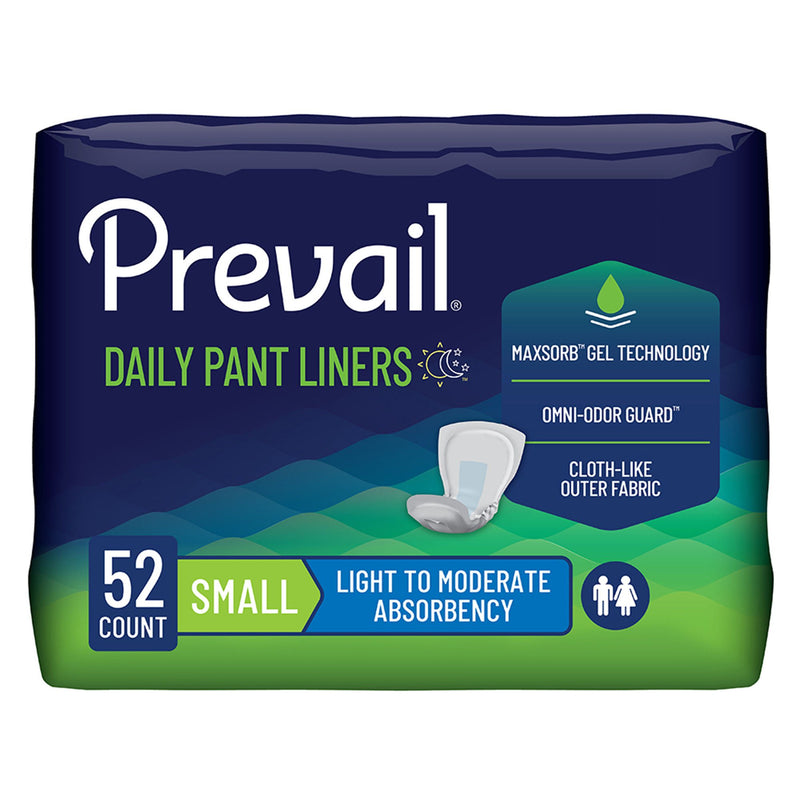 Prevail Daily Pant Liners Light/Moderate Bladder Control Pad, 12.5-Inch Length (Case of 208)