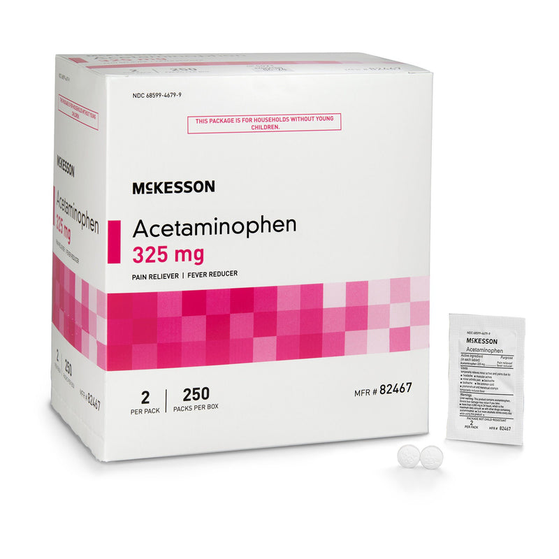 McKesson Acetaminophen Pain Relief (Case of 12 Boxes)