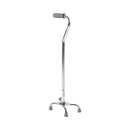 McKesson Offset Quad Cane, Chrome (Case of 4)
