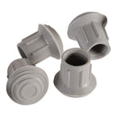 Mabis Replacement Tips for Walkers, Canes and Commode Chairs, 1-inch (Box of 4)