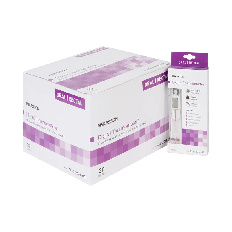 McKesson Digital Stick Thermometer (Box of 20)