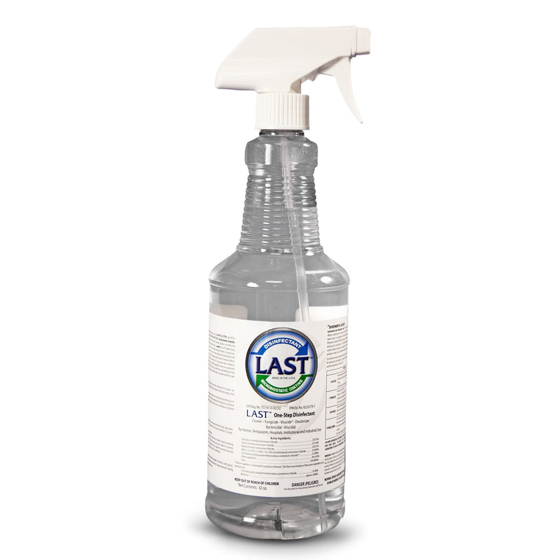LAST Microbiostatic One-Step Surface Disinfectant Cleaner, 32-oz. pump bottle (12/CS)