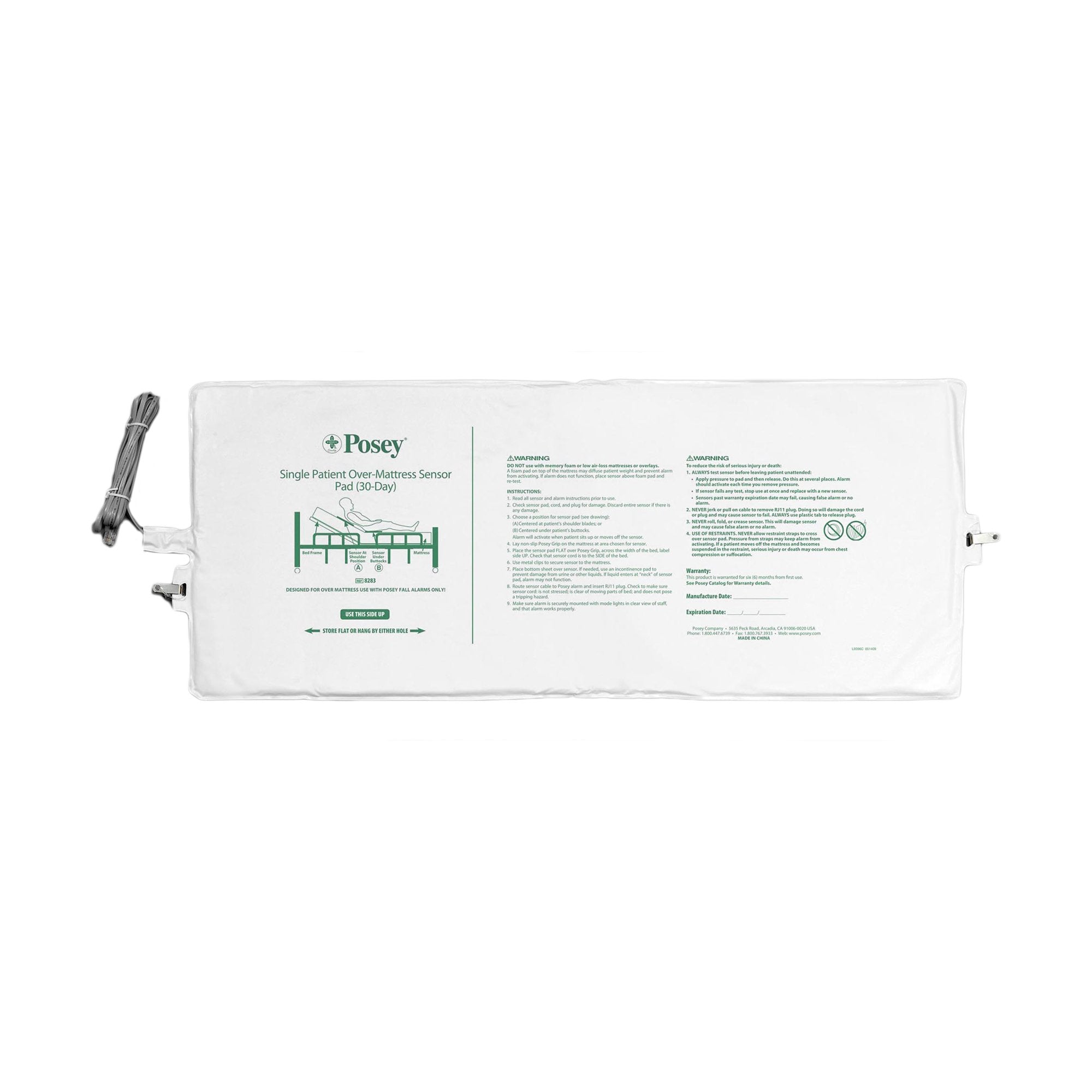 Tidi Products Fall Management Bed Sensor Pad 