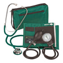Veridian Healthcare LLC Combo ProKit Aneroid Sphygmomanometer Unit with Stethoscope, Green (20/CS)