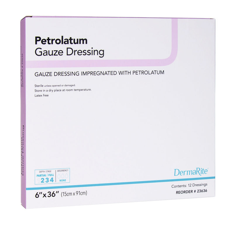 Sion Brands LLC DermaRite Petrolatum Impregnated Dressing, 6 x 36 Inch (12/BX) 
