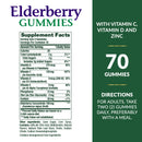 Nature's Bounty Elderberry Gummies (Bottle of 70)