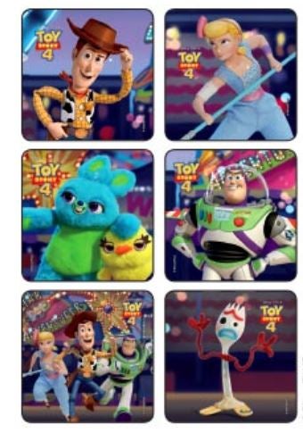 Sticker Disney 75 per Roll Toy Story 2-1/2 X 2-1/2 Inch