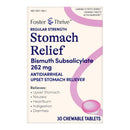 McKesson Brand Foster & Thrive Stomach Relief 262 mg Bismuth Salicylate Chewable Tablets (30/CT) 