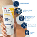 CeraVe Hydrating Mineral Sunscreen for Body SPF 30, 5-ounce Tube (Each)