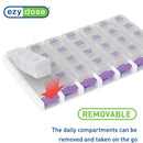 Ezy Dose Pop Out Push-Button Medtime Planner Pill Organizer (Carton of 6)