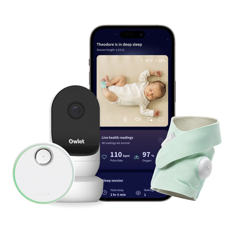 Owlet Dream Duo Smart Baby Monitor with Motion Alerts & Temperature Monitoring 