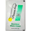 SHAVE CREAM BRUSHLESS PACKET.25 OZ 100/BG 10BG/CS
