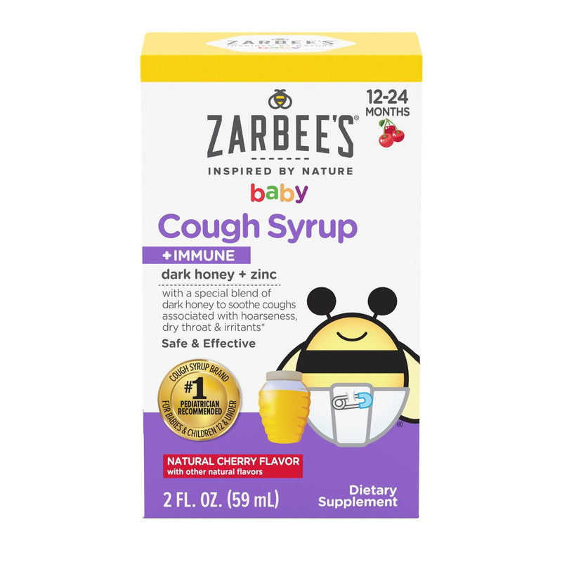 Zarbee's Baby Cough Syrup + Immune Natural Cherry 