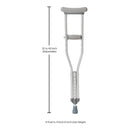 McKesson Underarm Crutches for Children 4' – 4'6" (Pair)