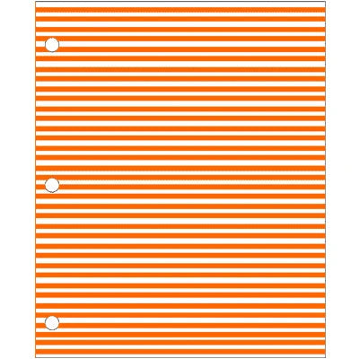 Adhesive Color Identification Sheets - Orange with White Stripes - 96-1849 