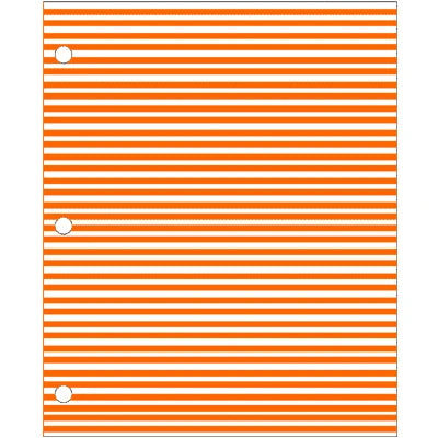 Adhesive Color Identification Sheets - Orange with White Stripes - 96-1849