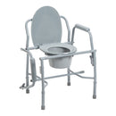drive Deluxe Steel Drop-Arm Commode Chair