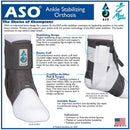 ASO Speed Lacer Ankle Brace, Small (Each) 