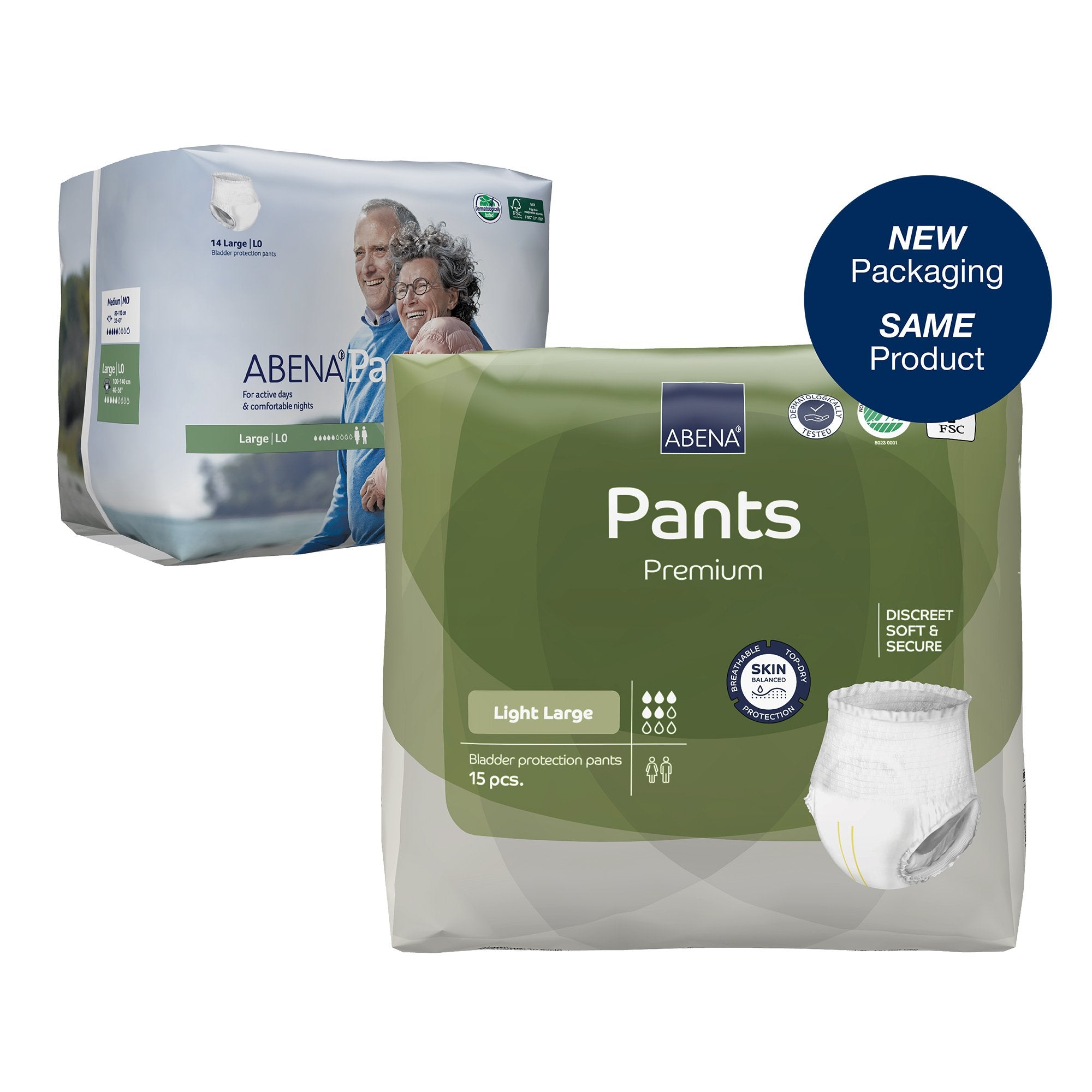 Abena North America Abena Pants L0 Absorbent Underwear, Large (84/CS)