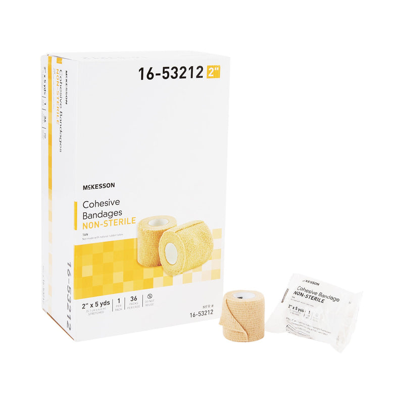McKesson Self-adherent Closure Cohesive Bandage, 2 Inch x 5 Yard (Case of 36)