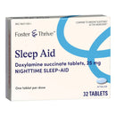 Foster & Thrive Sleep Aid Doxylamine Succinate 25 mg Tablets (Box of 32) 