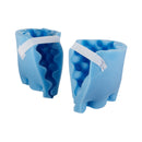 McKesson Heel Protection Pads, Convoluted Foam, Blue, Hook and Loop (Case of 20 Pairs)